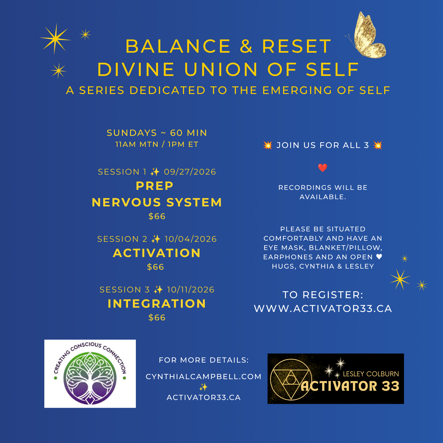 VIRTUAL 2/3 Collaboration ACTIVATION Divine Union of Self Series 1 hr On-line
