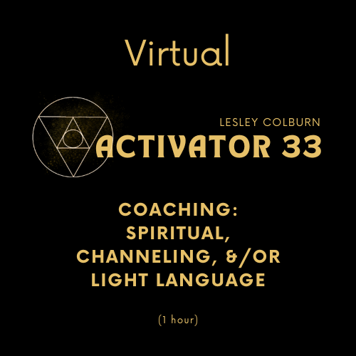 1:1 VIRTUAL COACHING ~ Spiritual, Channeling &/or Light Language Coaching 1 hr